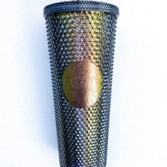 Starbucks Black Iridescent Studded Tumbler cold cup Venti 24Oz Brand New W/ Tag - Picture 2 of 4